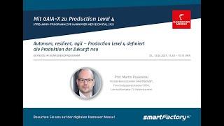 Prof. M. Ruskowski: autonom, resilient, agil - Production Level 4 definiert Industrie 4.0 neu