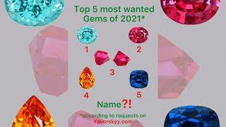 2021’ Most Wanted Gems  #yavorskyy #gemquizz #studygemology #gemgame