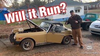 1976 MG Midget Sitting for 13 Years: Will it Run?