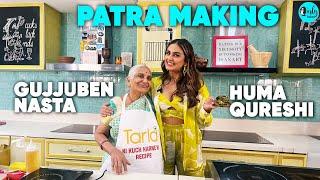 Gujju Ben Nashta Teaches Huma Qureshi How To Make Patra | Curly Tales