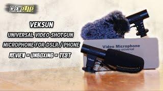 Veksun - Universal Video Shotgun Microphone | For DSLR Cameras, Camcorders & Phones [REVIEW]