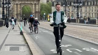 Bordeaux bewegende (fiets)beelden