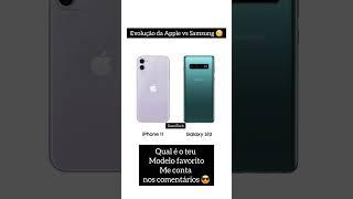 Evolução da Apple vs Samsung iPhone 1 - iPhone 16 Pro - Samsung S1 Samsung S24 Ultra