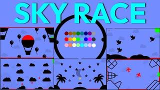 24 Marble Race EP. 53: Sky Race (by Algodoo)