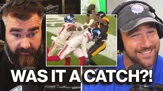 “I didn’t even know the rule” - Jason and Travis react to George Pickens' controversial non-catch