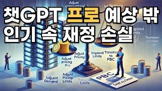 오픈AI, 챗GPT 프로(월29만원) 예상 밖 인기 속 재정 손실 직면