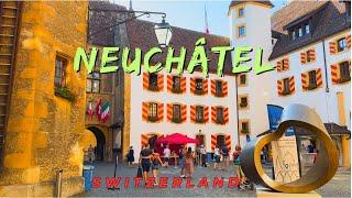 Discovering Neuchâtel, Switzerland || walking tour || 4K