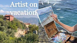 Artist on vacation VLOG//painting and travelling