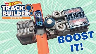 HOT WHEELS TRACK BUILDER SYSTEM: BOOST IT! || BOOST YOUR SPEED 