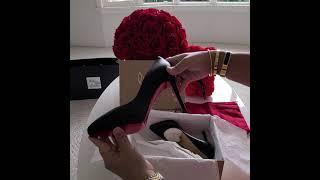 Christian Louboutin Pigalle 100 Leather Platform Pumps Unboxing Video