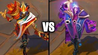 Mythmaker Jhin vs Dark Cosmic Jhin Legendary Skins Comparison (League of Legends)