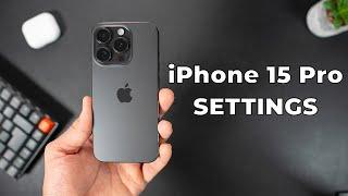 Change These Settings Immediately On The iPhone 15 Pro!