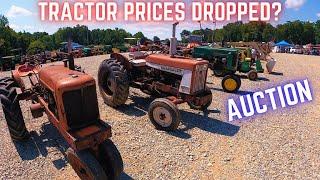 Have Used Tractor Prices Dropped? ~ Auction at Southeast Old Threshers Reunion in Denton, NC