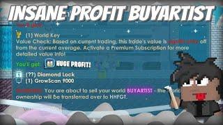 INSANE BGLS! BUY/SELL Profitable World (BUYARTIST) - GrowTopia