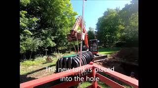 Septic Tank Installation at the Sprague Homestead