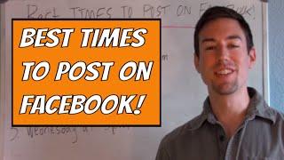 BEST Times To Post On Facebook For Business Marketing!