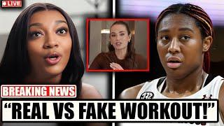 "INSTANT PANIC Hits Angel Reese After Aliyah Boston's NEW WORKOUT Video! Angel Put on NOTICE!"