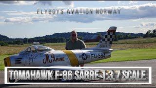 GIANT RC F-86 SABRE TOMAHAWK 1:3,7 SCALE