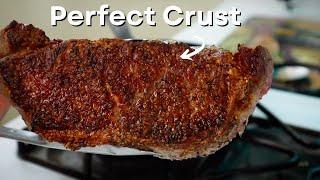 Cook A Simple NY Strip Steak to PERFECTION In A Cast Iron Skillet - Step By Step 