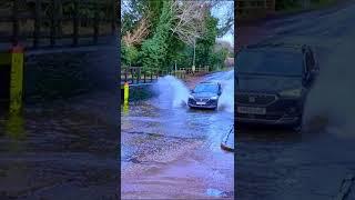 Rufford Ford | Seat SUV Splashing through the Flooded River | Satisfying Video