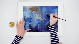 Tutorial : Modern calligraphy techniques with ink