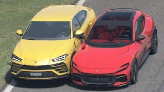 Lamborghini Urus vs Ferrari Purosangue at Monza