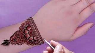 Back hand simple mehndi design | Easy beautiful mehndi design | Mehandi design | Mehndi design