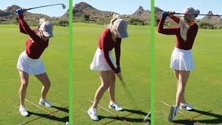 How to Swing a Golf Club // Being Basic with Paige Beginner Golfer Series