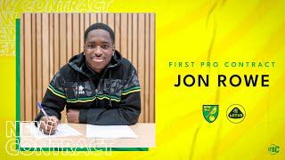 Jonathan Rowe signs first professional Norwich City contract