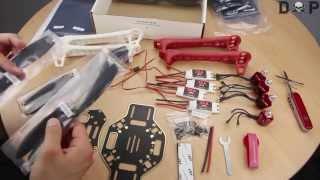 DJI F450 #01 - Unboxing F450 Flame Wheel Rahmen