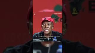 Malema addresses the problem of guns in South Africa and the ineffective army