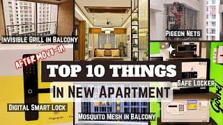 Top 10 Tips For New Apartment - Invisible Grill Digital Lock Safe Locker Cloth Hanger Pigeon Nets