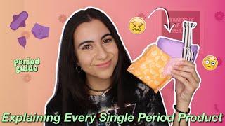 How to Find the Right PERIOD PRODUCTS to Use (pads, tampons, cups + more) | Just Sharon