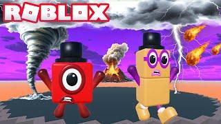 [NEW and UPDATED] Numberblocks Natural Disaster Survival - Part 1 | Roblox