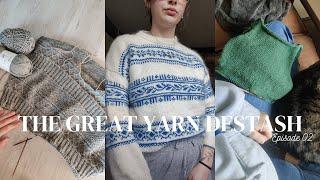 How Much Can I Knit In A Month? | The Great Yarn De-stash Ep. 02