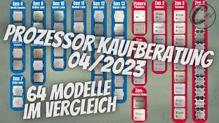 Die BESTEN CPUs 2023! Prozessor Kaufberatung | Vergleich 64 Modelle | Intel + AMD |  Preis/Leistung