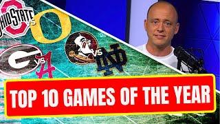 Josh Pate On College Football's GAMES OF THE YEAR (Late Kick Cut)