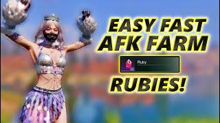 Once Human EASY AFK Farm Rubies! Get All The Gun Skin And Furniture FAST! Visional Wheel Guide