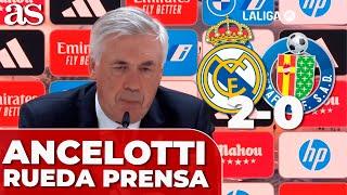 ANCELOTTI rueda de prensa | REAL MADRID 2 - GETAFE 0