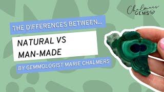 Natural vs Man-made Gemstones | Diamonds, Malachite & More - Gemmology Lesson