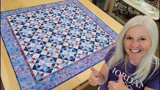 Quilting NOT On-Point!!!! Simple Six Star Sampler - EASY Tutorial!