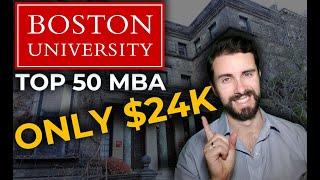 Boston University Online MBA | Top 50 MBA for ONLY $24K ??