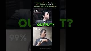 99% of Java Developers Miss This String Trick! #shorts #coding #programming #java