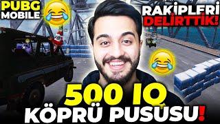 ARAP RAKİPLERİ KÖPRÜYE HAPSETTİK! ÇILGINSINIZ DEDİ! 500 IQ KÖPRÜ PUSUSU PUBG Mobile