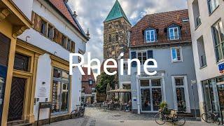 Rheine, Germany! Walking walk through the evening city 4K