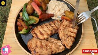 Chicken Steak with White Garlic Sauce | Quick Delicious Chicken Steak Recipe