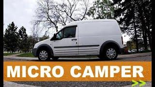 Urban Stealth Camping in Micro Camper Ford Transit Connect (fast version)