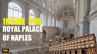 Inside the Royal Palace of Naples 2024 Full Tour in 4K Palazzo Reale di Napoli #palacetour