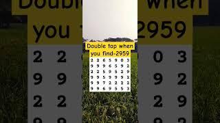 Double tap when you find-2959 #shorts #puzzlegame #brainteaser