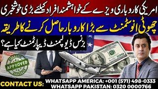 Good News about USA E-2 Business Visa | How to start business with small investment in America?